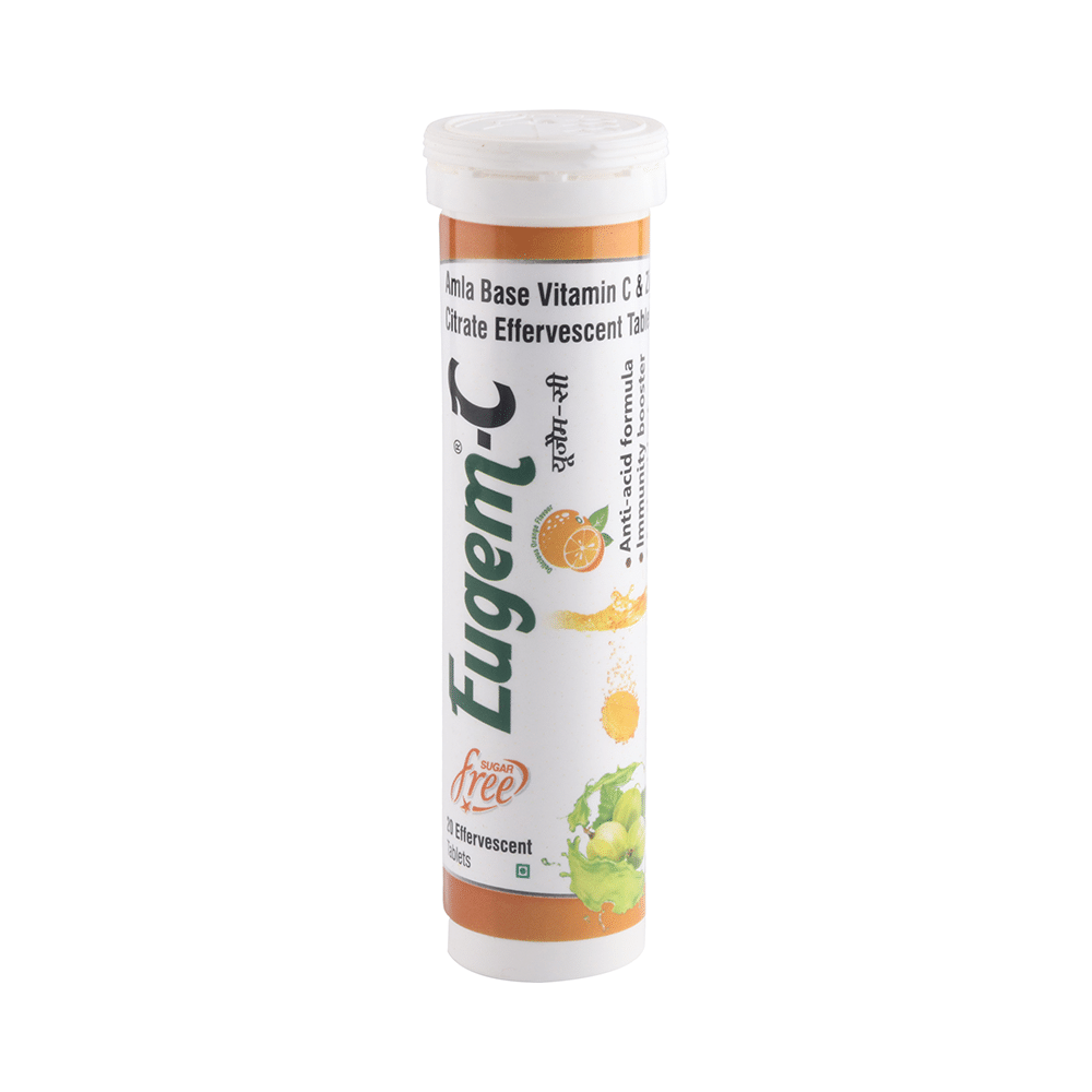 Eugem-C Effervescent Tablet Delicious Orange Sugar Free - Image 3