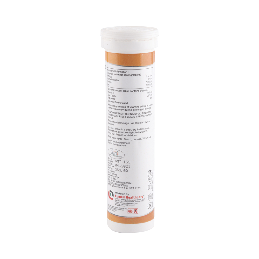 Eugem-C Effervescent Tablet Delicious Orange Sugar Free - Image 4