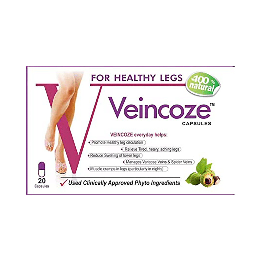 Veincoze Advanced Formula Capsule for Varicose Veins and Spider Veins Support (20 Each) - Image 3