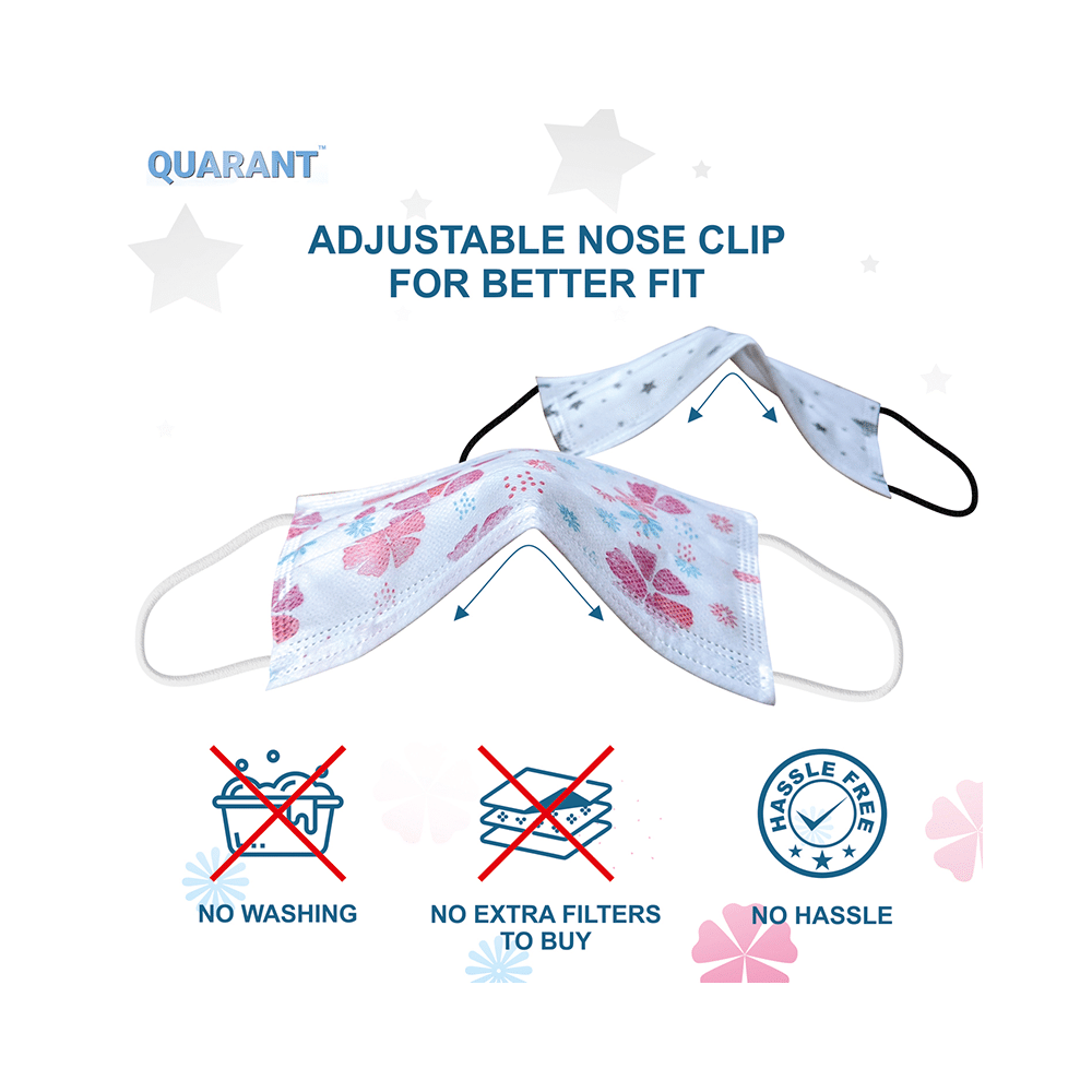Quarant 4 Ply Designer Protective Face Mask Mask Mixed Combo Multicolor - Image 5
