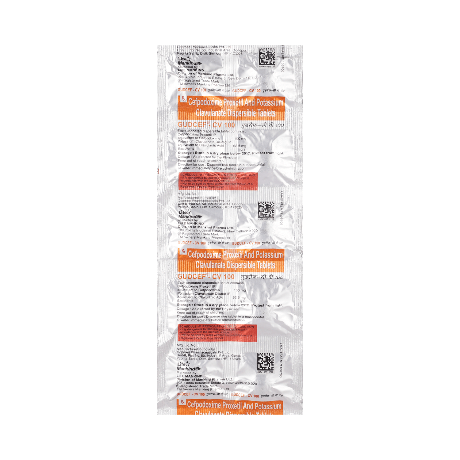 Gudcef-CV 100mg Tablet - Image 3