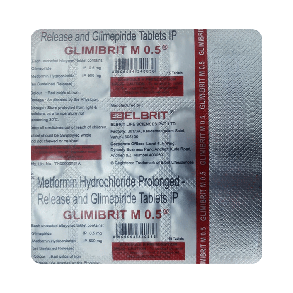 Glimibrit M 0.5 Tablet PR - Image 1