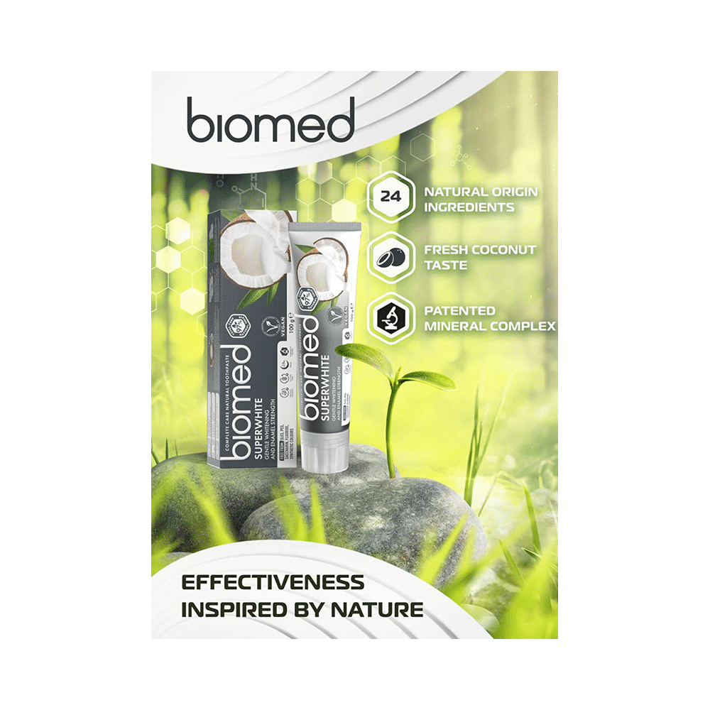 Biomed Complete Care Natural Toothpaste (100gm Each) Superwhite - Image 4