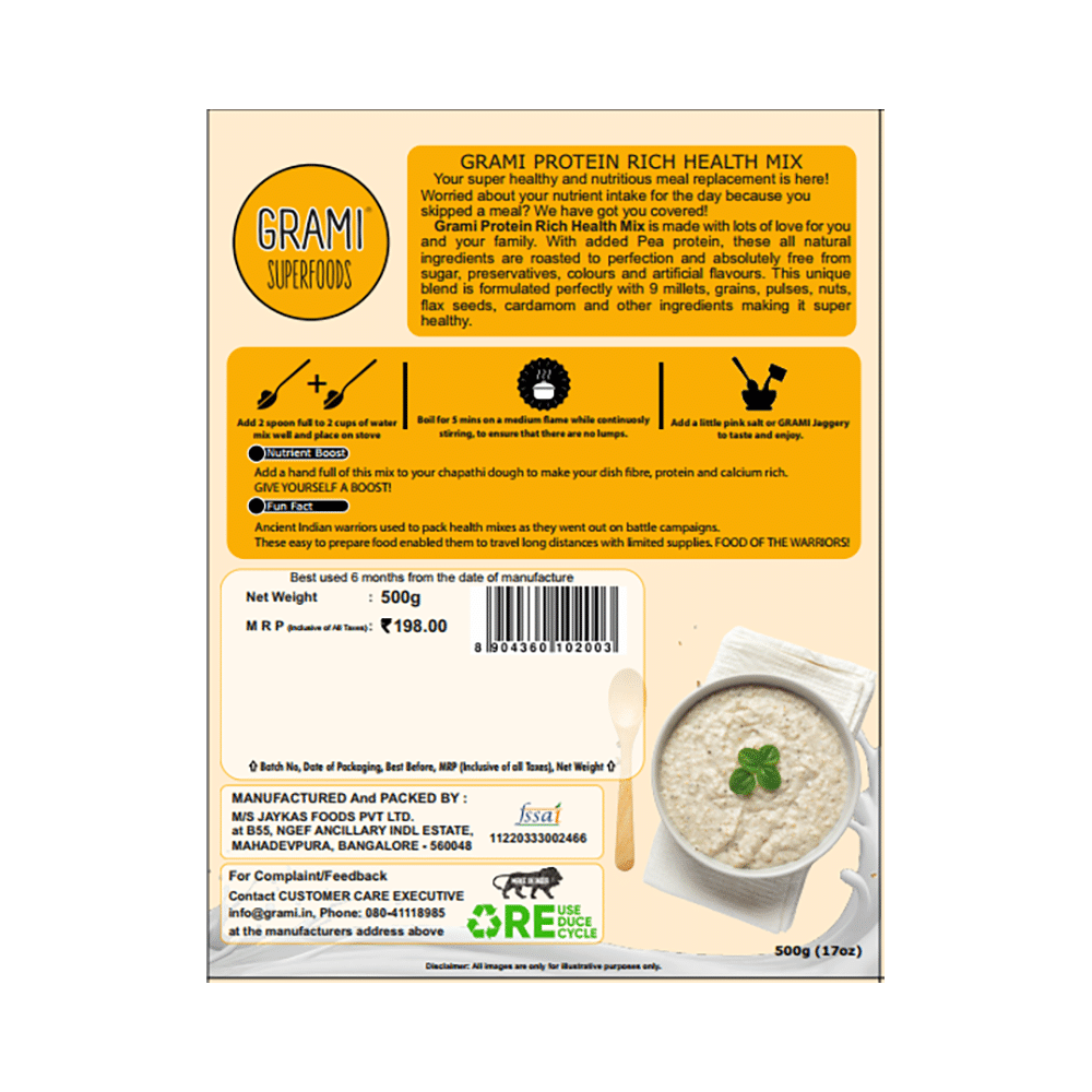 Grami Superfood G25 Natural Health Mix Porridge - Image 2