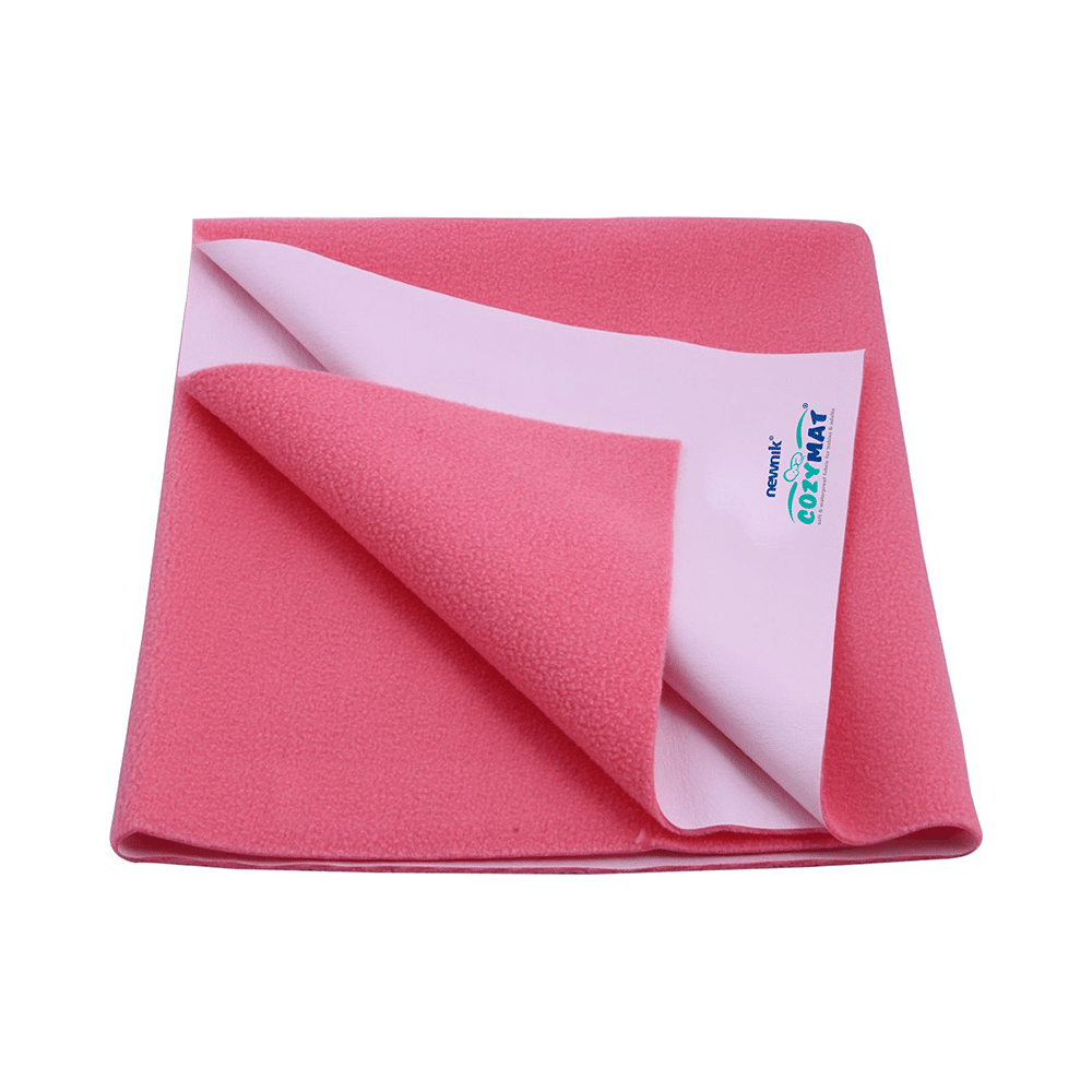 Newnik Cozymat, Dry Sheet (Size: 140cm X 220cm) Single Bed Salmon Rose - Image 1