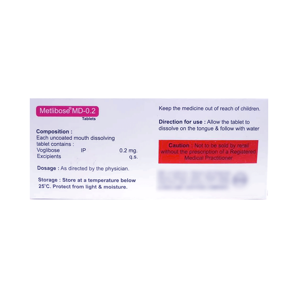 Metlibose 0.2mg Tablet MD - Image 2