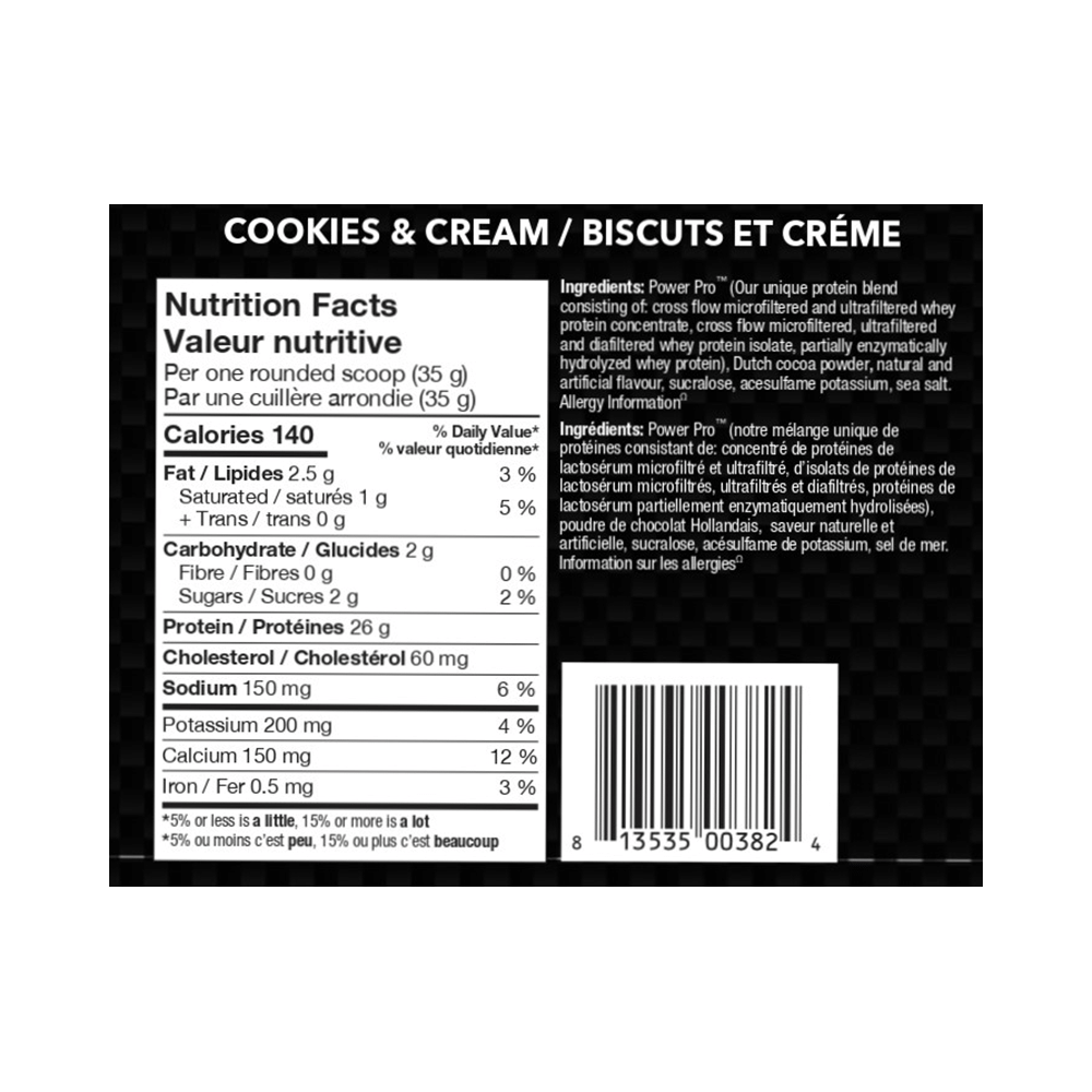 BioX Cookies & Cream Power Whey Complex - Image 2