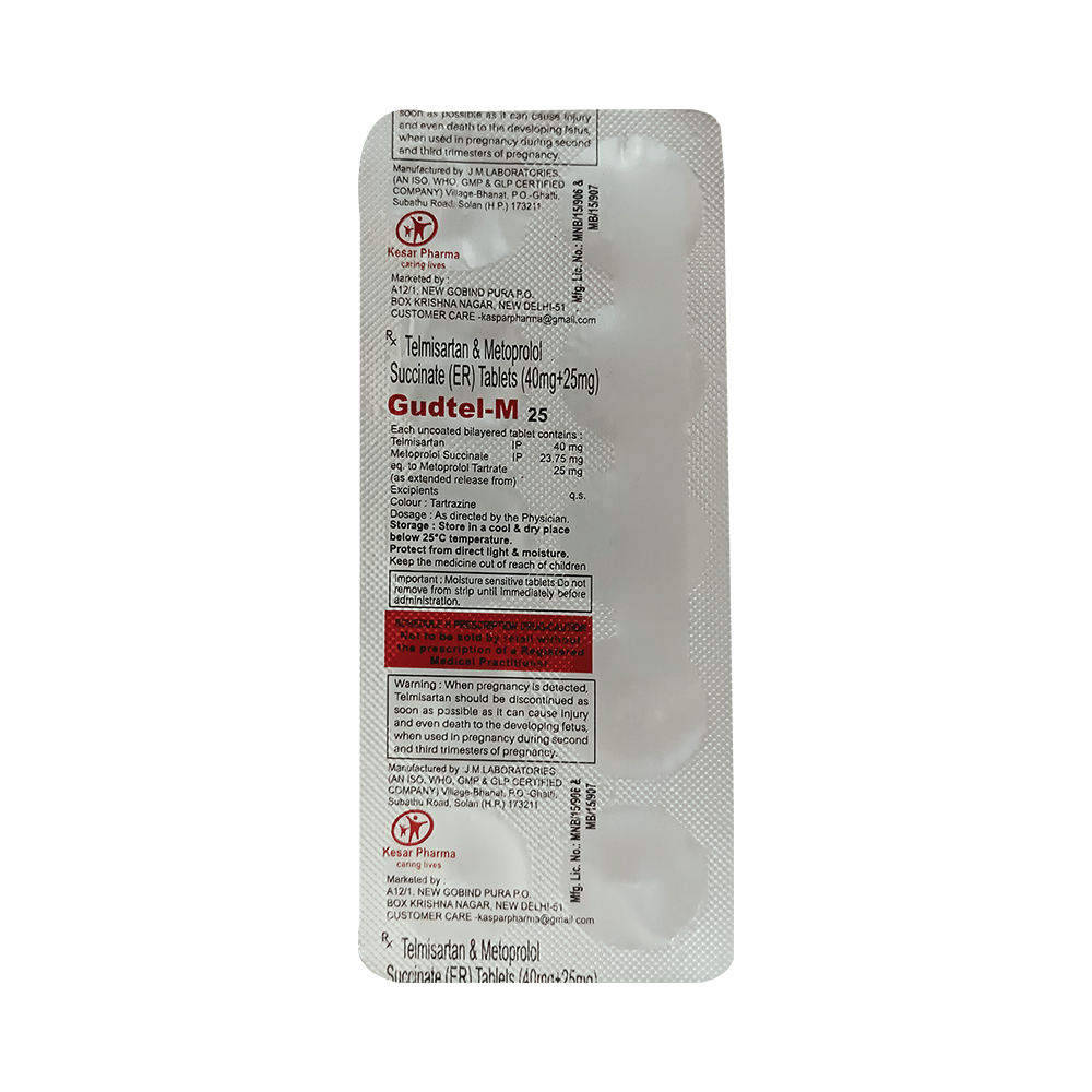 Gudtel-M 25 Tablet ER - Image 4