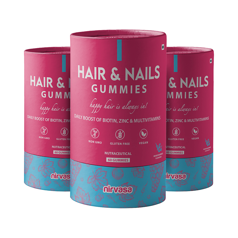Nirvasa Hair & Nails Gummies (60 Each) - Image 1
