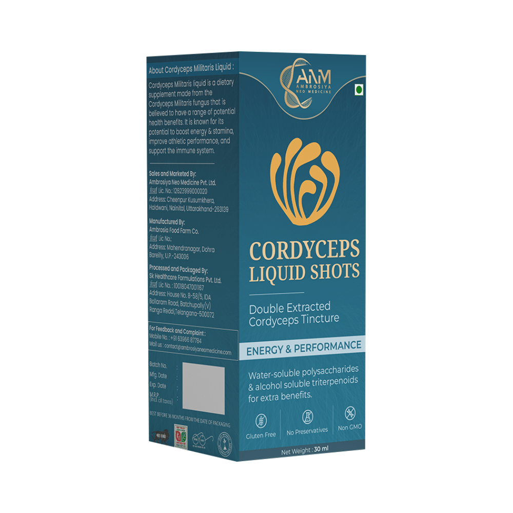 Ambrosiya Cordyceps Liquid Shots - Image 3