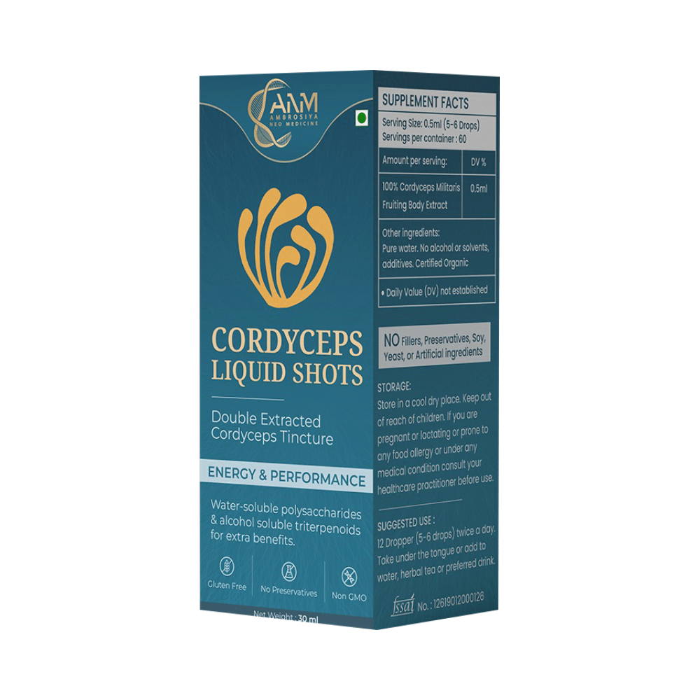 Ambrosiya Cordyceps Liquid Shots - Image 4