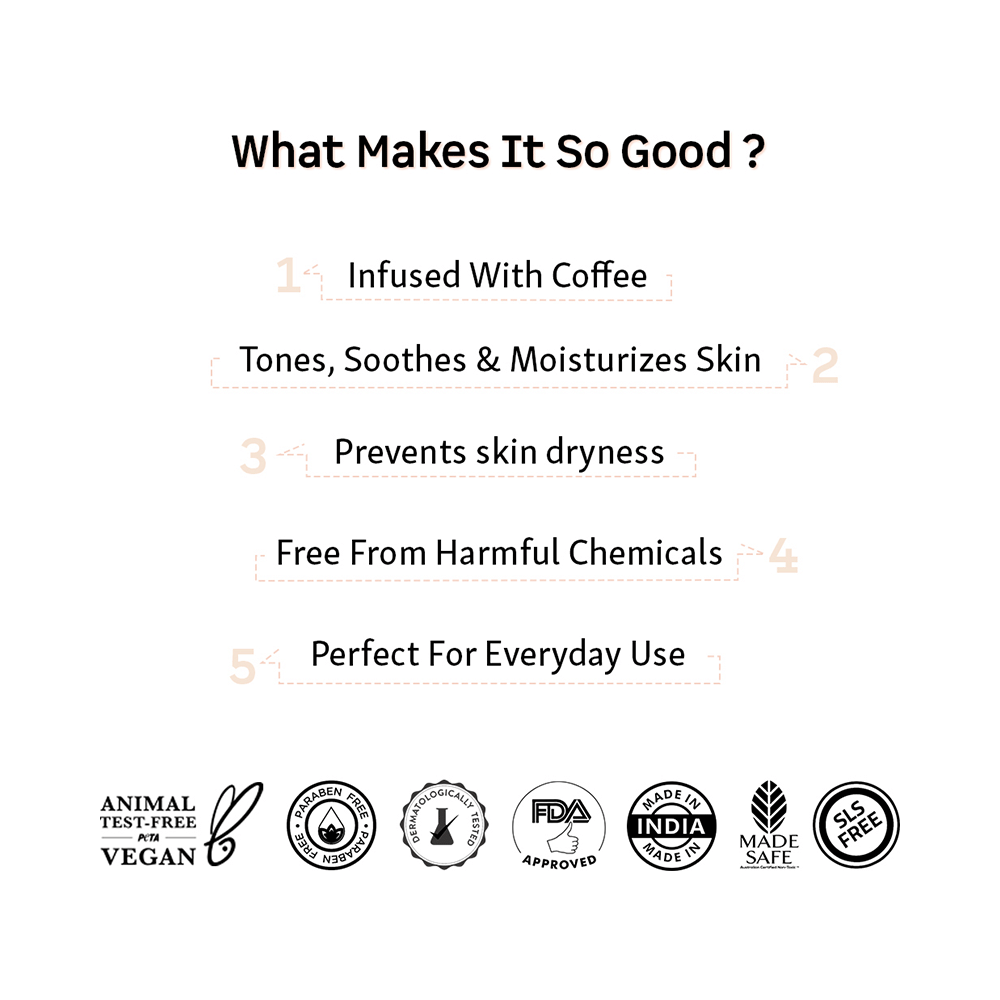 mCaffeine Daily Body Care Kit (Naked & Raw Coffee Body Lotion 200ml & Coffee Body Wash 300ml) - Image 5