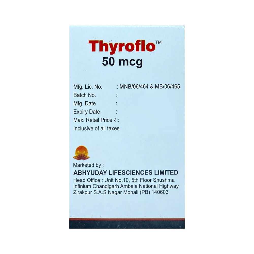 Thyroflo 50mcg Tablet - Image 3