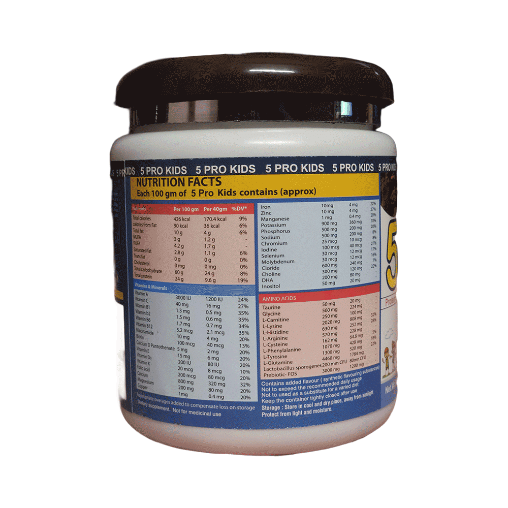5 Pro Kids Protein Powder Choco Caramel with Almond - Image 3
