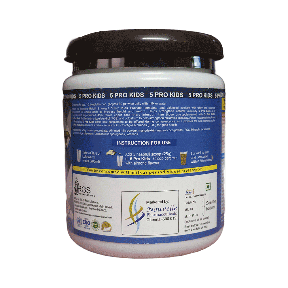 5 Pro Kids Protein Powder Choco Caramel with Almond - Image 2
