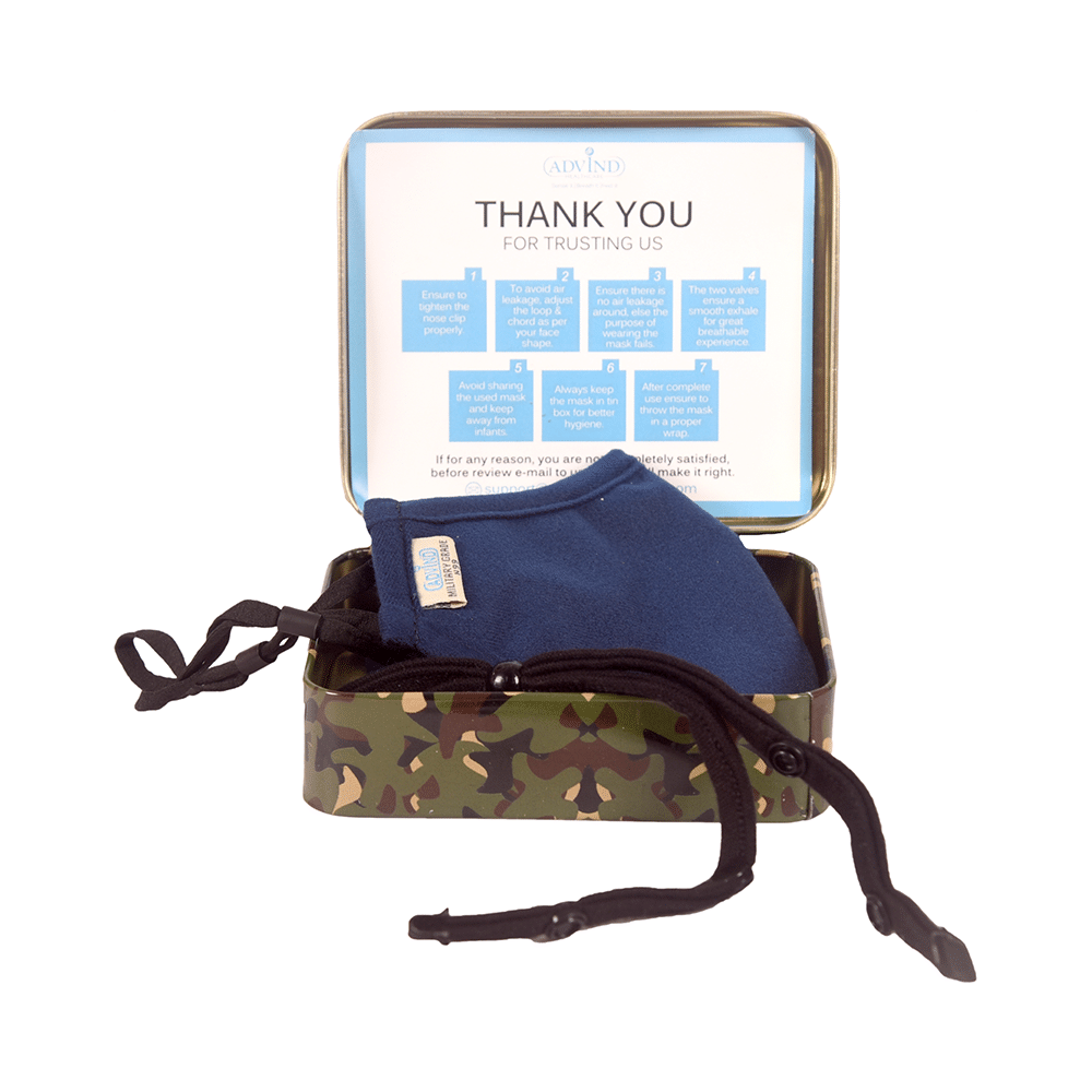 Advind Healthcare Military Grade N99 Face Mask for Kids without Valve Blue - Image 4