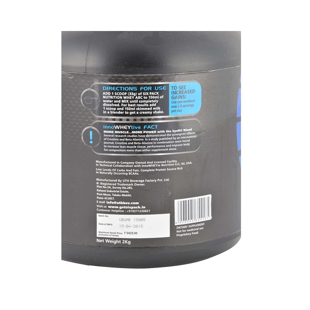 Sixpack Nutrition Whey ABC Protein Powder Rich Chocolate Toffee - Image 3