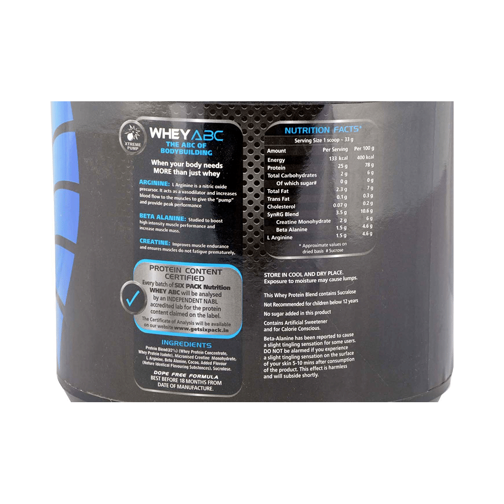 Sixpack Nutrition Whey ABC Protein Powder Rich Chocolate Toffee - Image 2