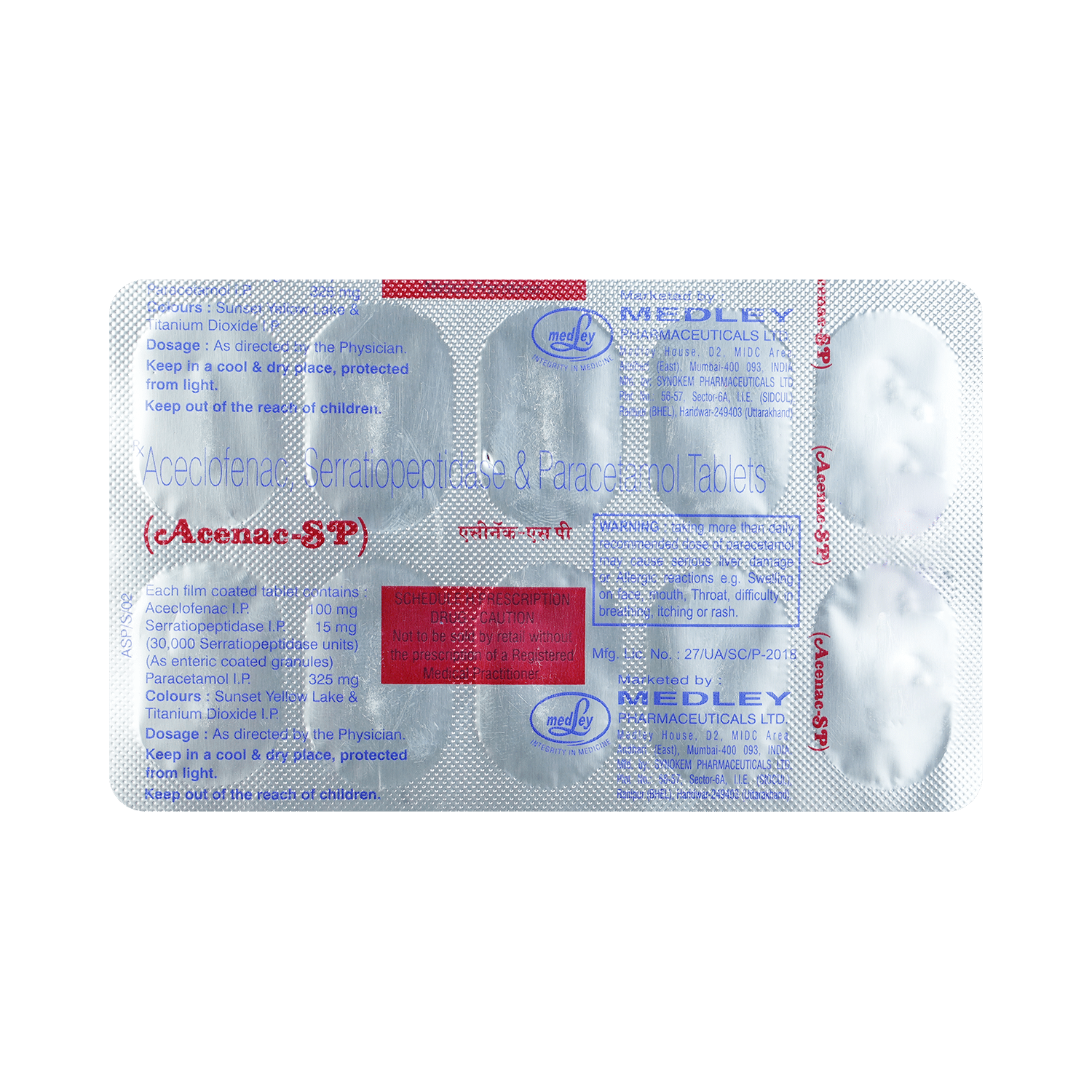 Acenac-SP Tablet - Image 3