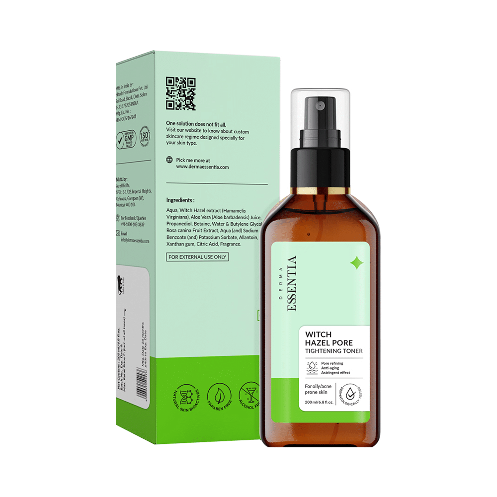 Derma Essentia Witch Hazel Pore Tightening Toner for Oily Acne Prone Skin - Image 2