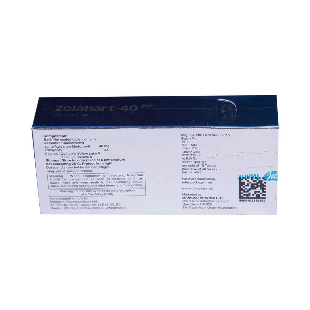 Zolahart 40 Tablet - Image 3