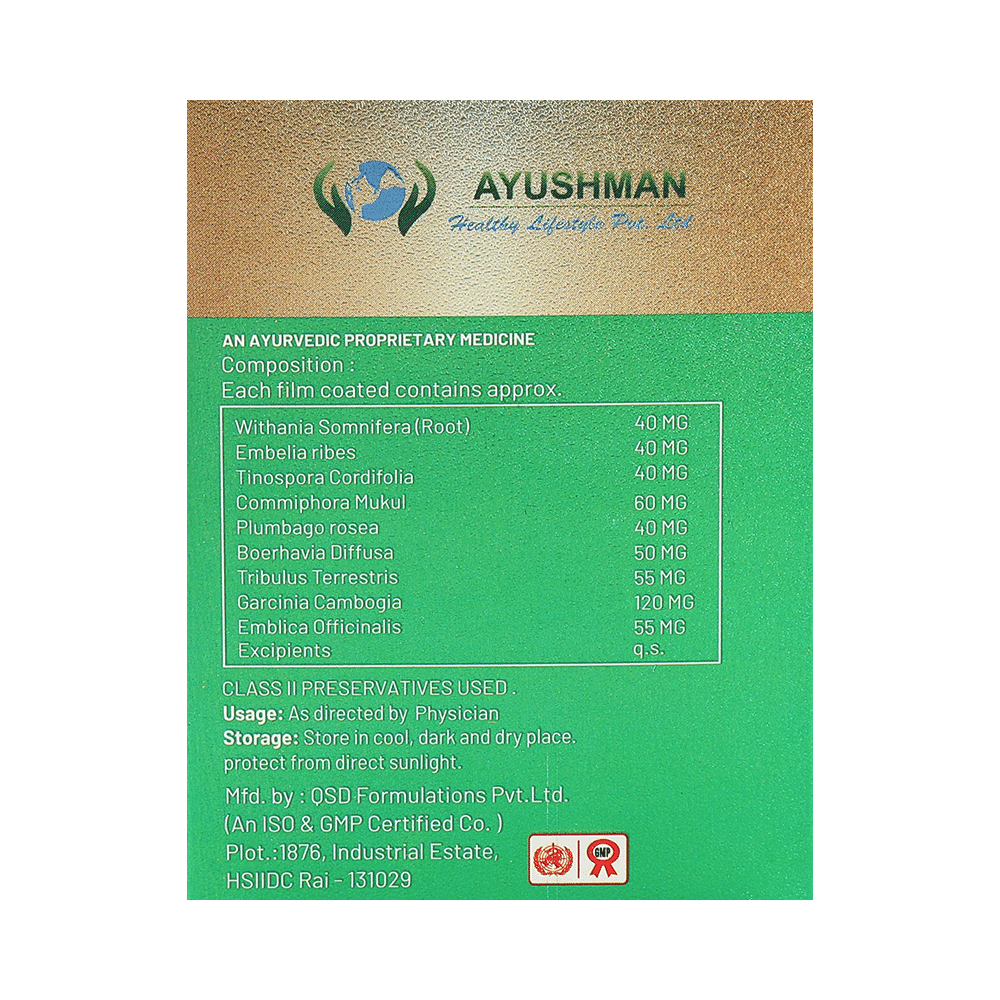 Ayushman Slimming Formula Tablet (100 Each) - Image 3