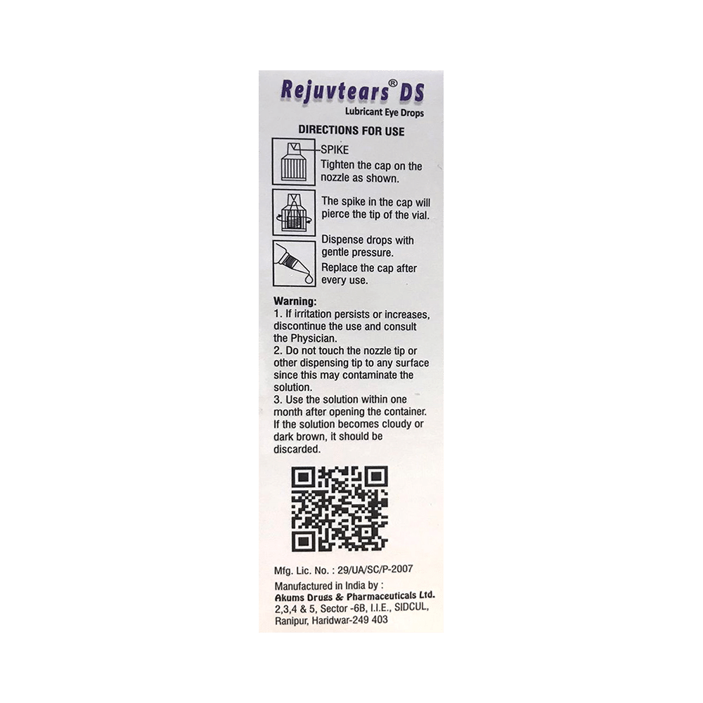 Rejuvtears DS Lubricant Eye Drop - Image 2