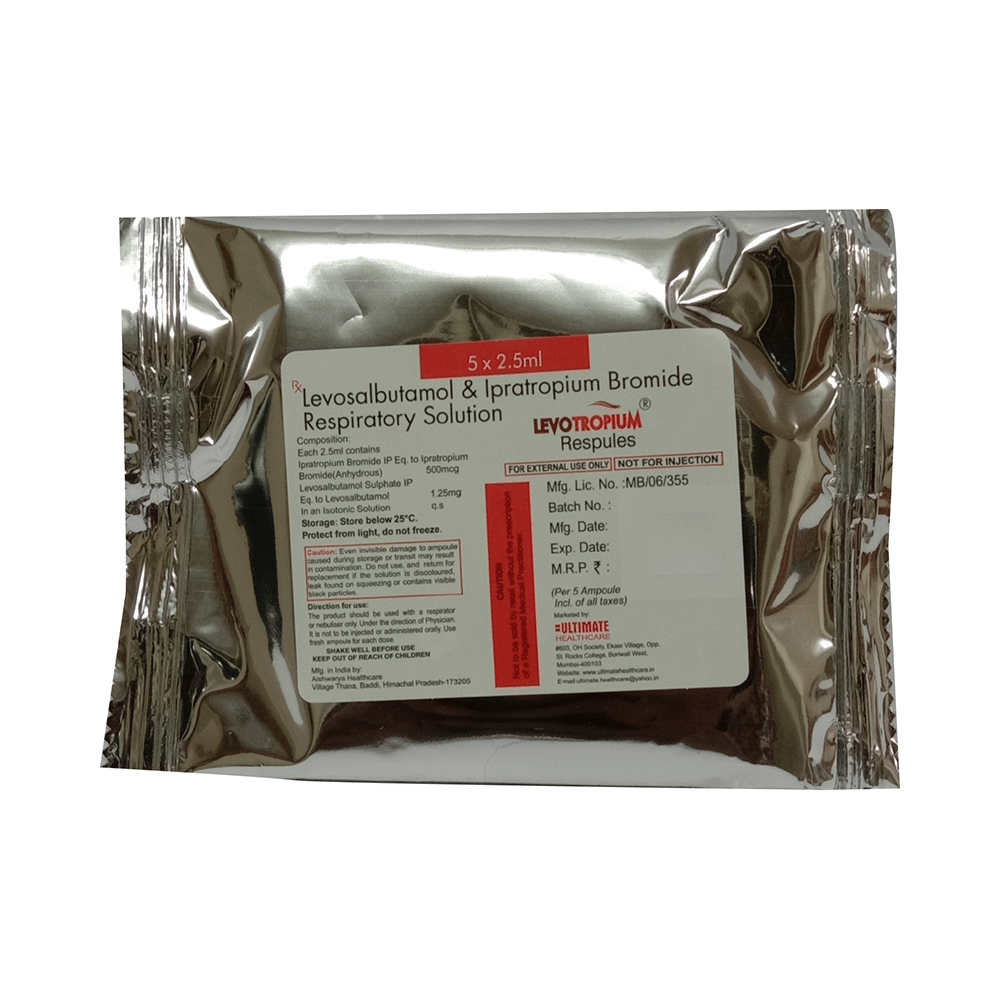 Levotropium Respules (2.5ml Each)