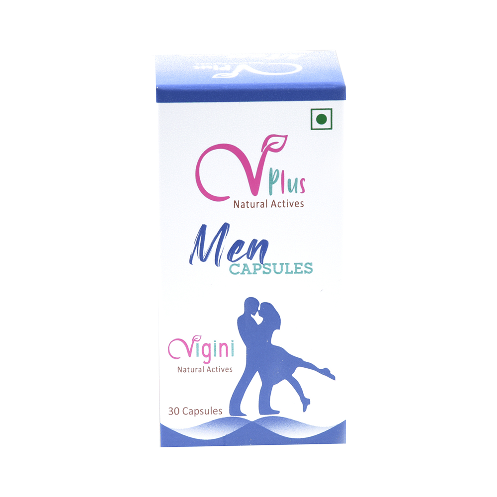 Vigini VPlus Natural Actives Combo Pack of Men Capsule & Women Capsule (30 Each) - Image 2