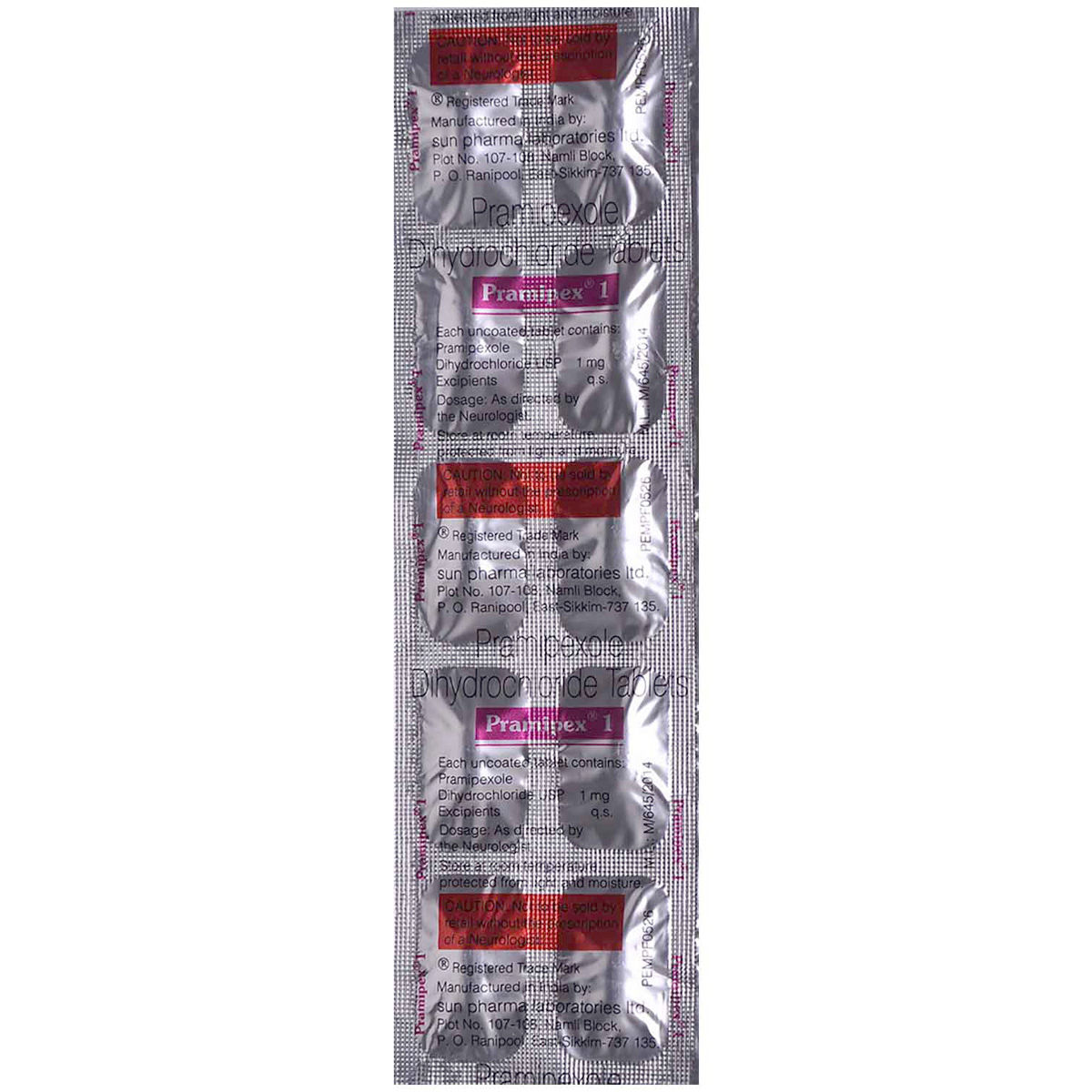 Pramipex 1 Tablet - Image 1