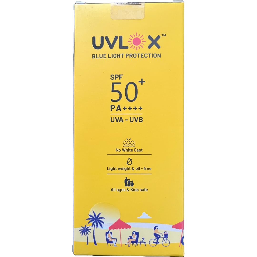 Uvlox Sunscreen SPF 50+ with Blue Light Protection - Image 1