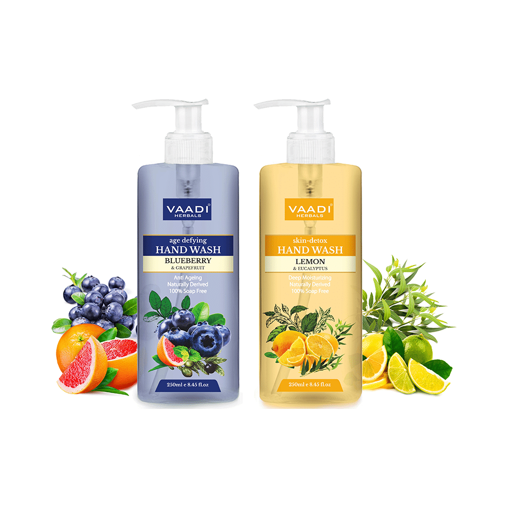 Vaadi Herbals Combo Pack of Age Defying and Skin Detox Handwash (250ml Each)