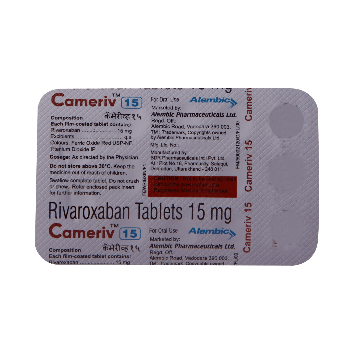 Cameriv 15mg Tablet - Image 3
