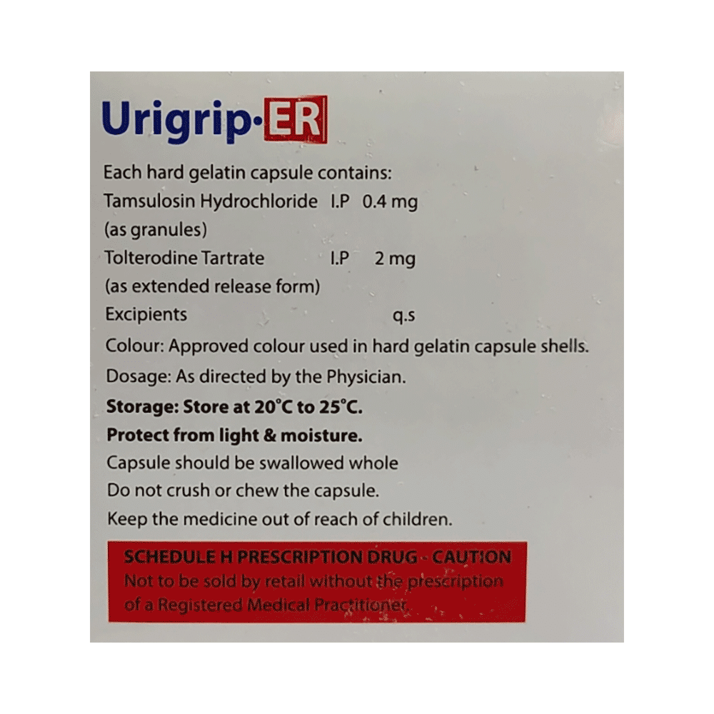 Urigrip 0.4mg Tablet ER - Image 2