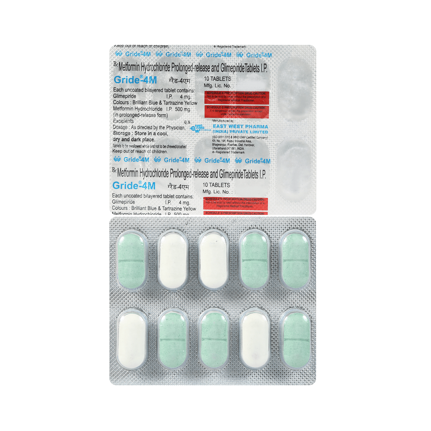 Gride M 4mg/500mg Tablet PR - Image 1