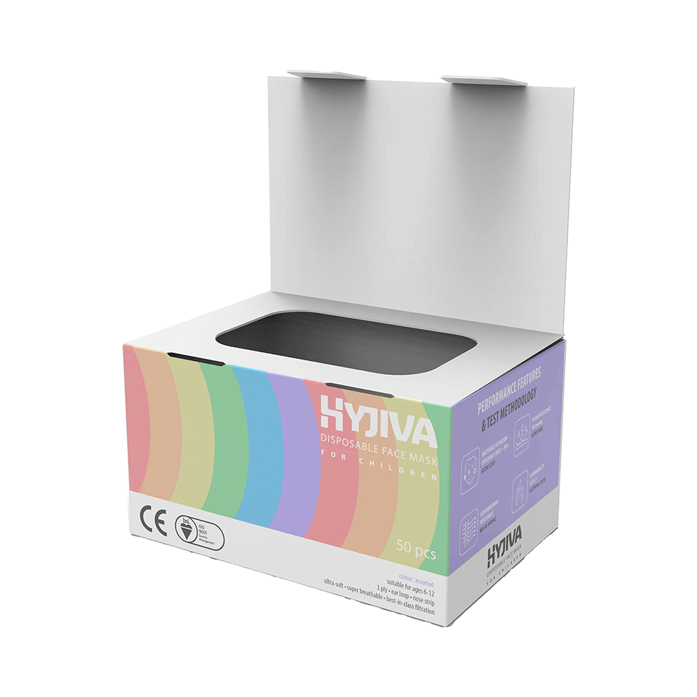 Hyjiva 3 Ply Disposable Face Mask for Children Assorted - Image 2