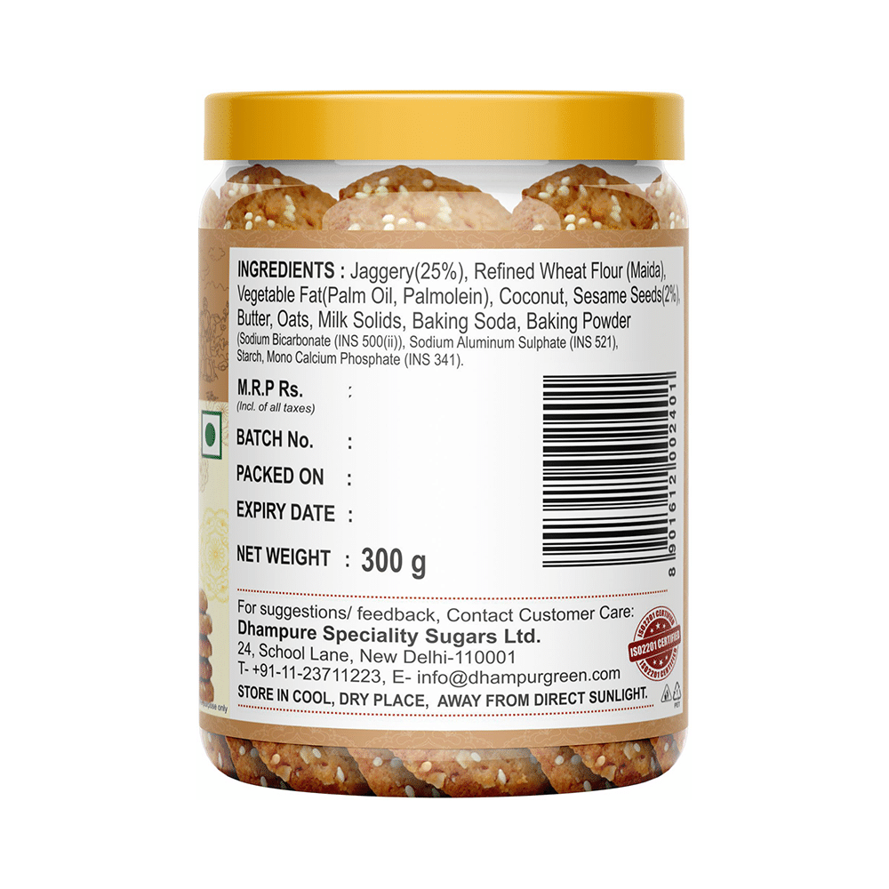 Dhampur Green Sesame Jaggery Cookie - Image 2