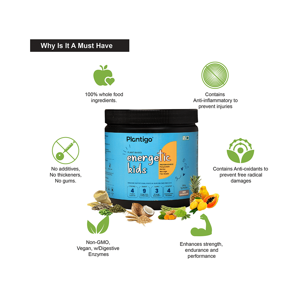Plantigo Plant Based Energetic Kids Powder Milk Chocolate - Image 5