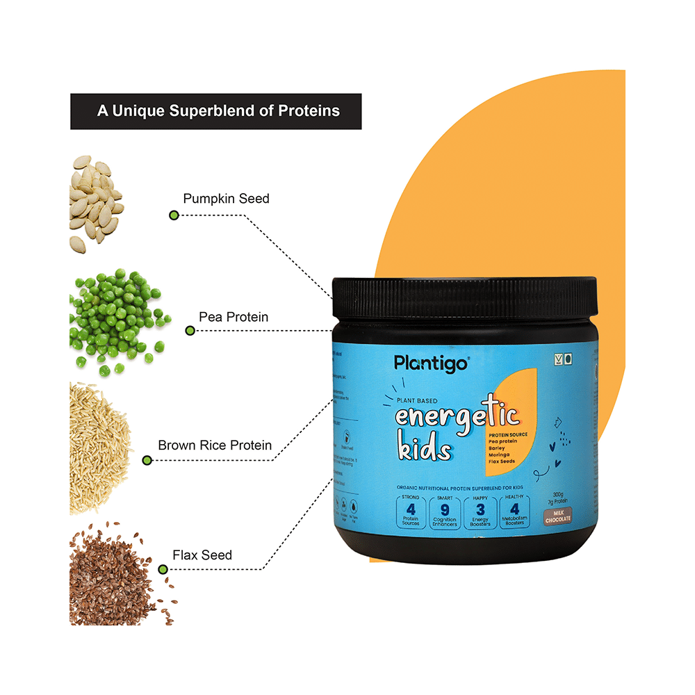 Plantigo Plant Based Energetic Kids Powder Milk Chocolate - Image 2