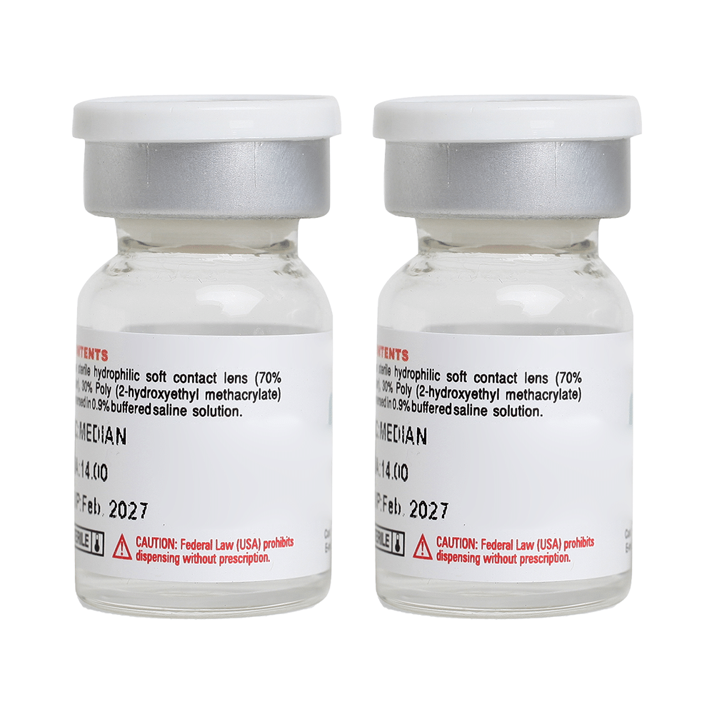 Purecon O2X Asfeer Extended Wear Yearly Disposable Contact Lens Optical Power -0.25 Clear - Image 2