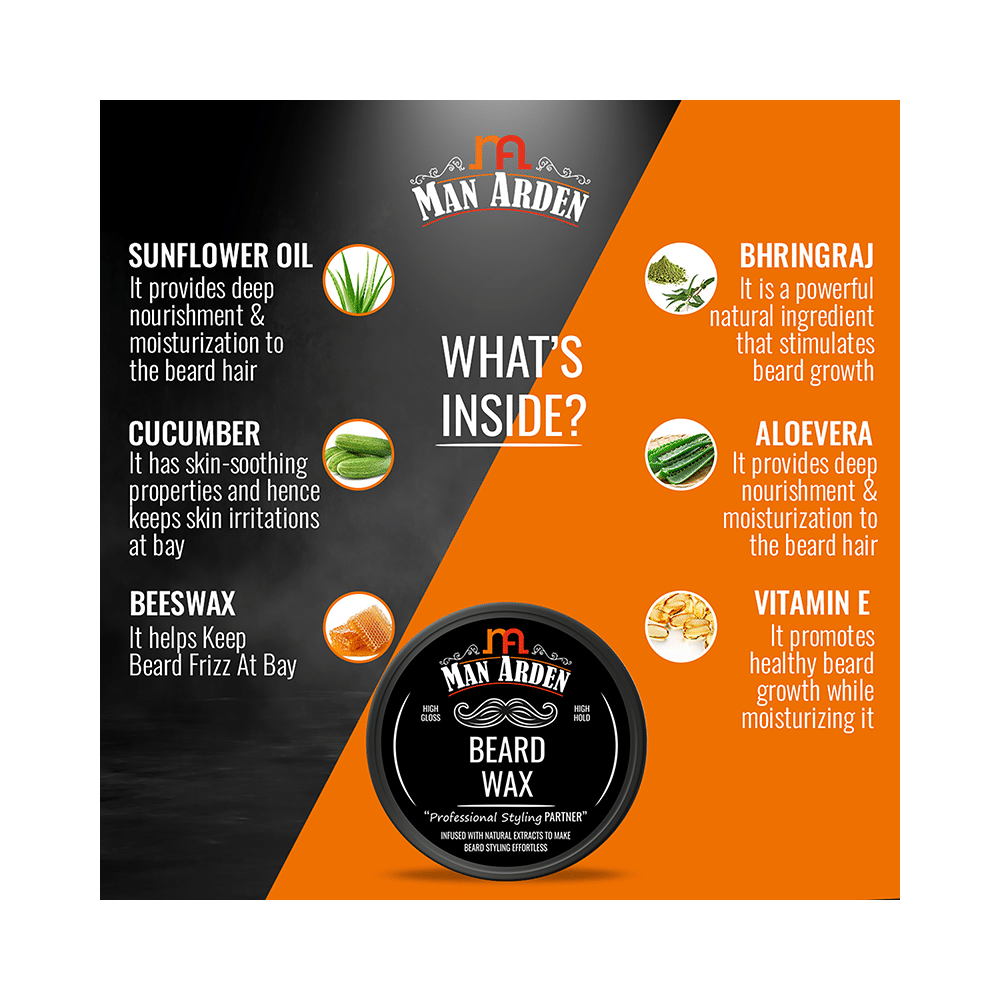 Man Arden High Hold Beard Wax - Image 8