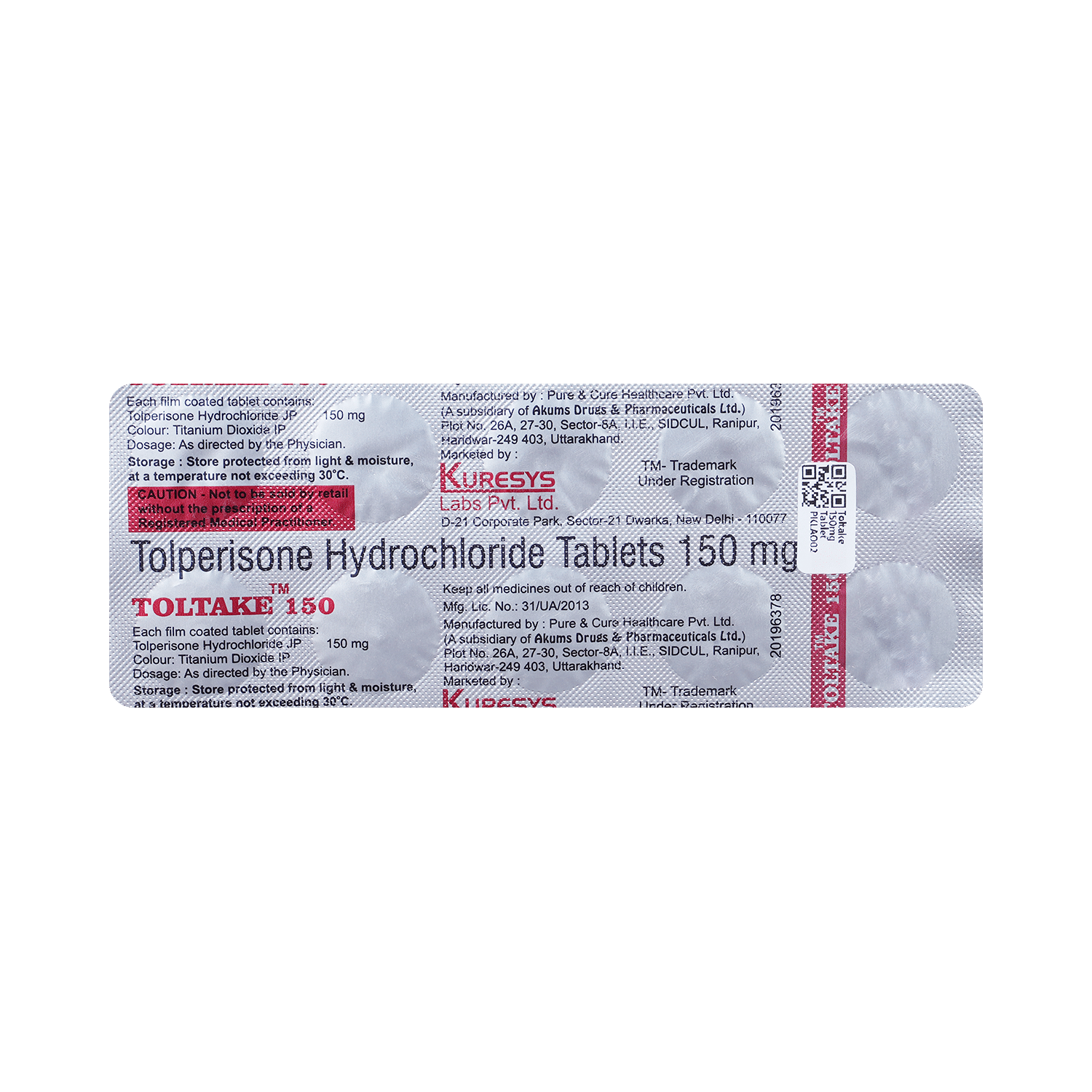 Toltake 150mg Tablet - Image 5