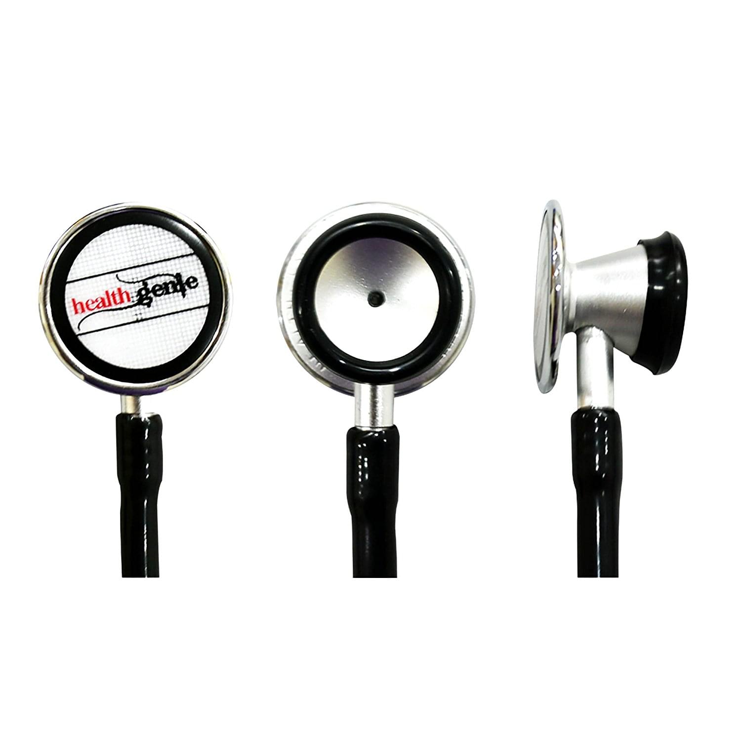 Healthgenie HG-401B Aluminium Dual Cardiology Stethoscope Black - Image 3