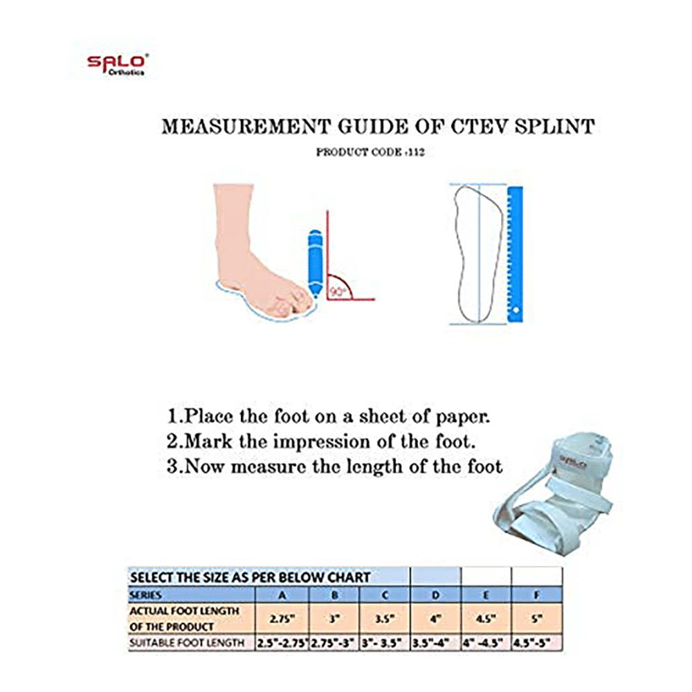 Salo Orthotics Ctev Splint Clubfoot Shoe 2.75inch Right - Image 7