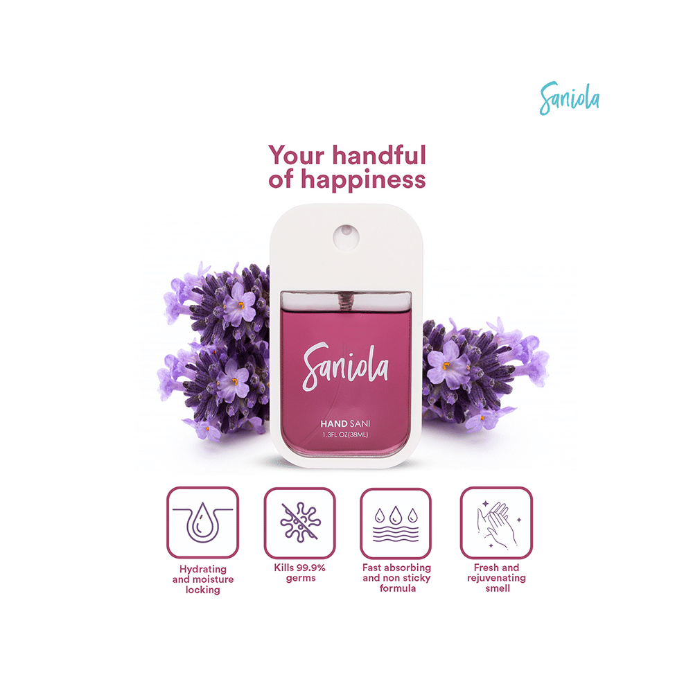 Saniola Hand Sanitizer Spray Floral Bomb - Image 3