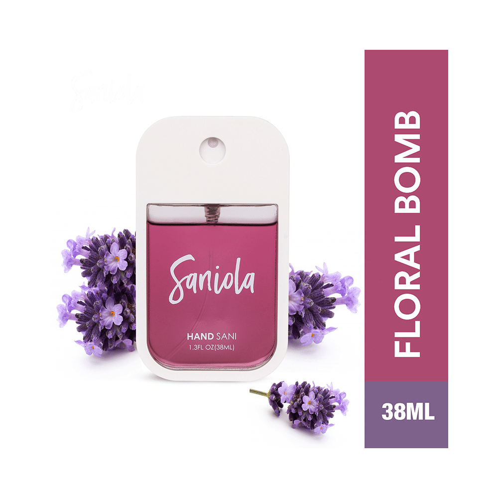 Saniola Hand Sanitizer Spray Floral Bomb - Image 2