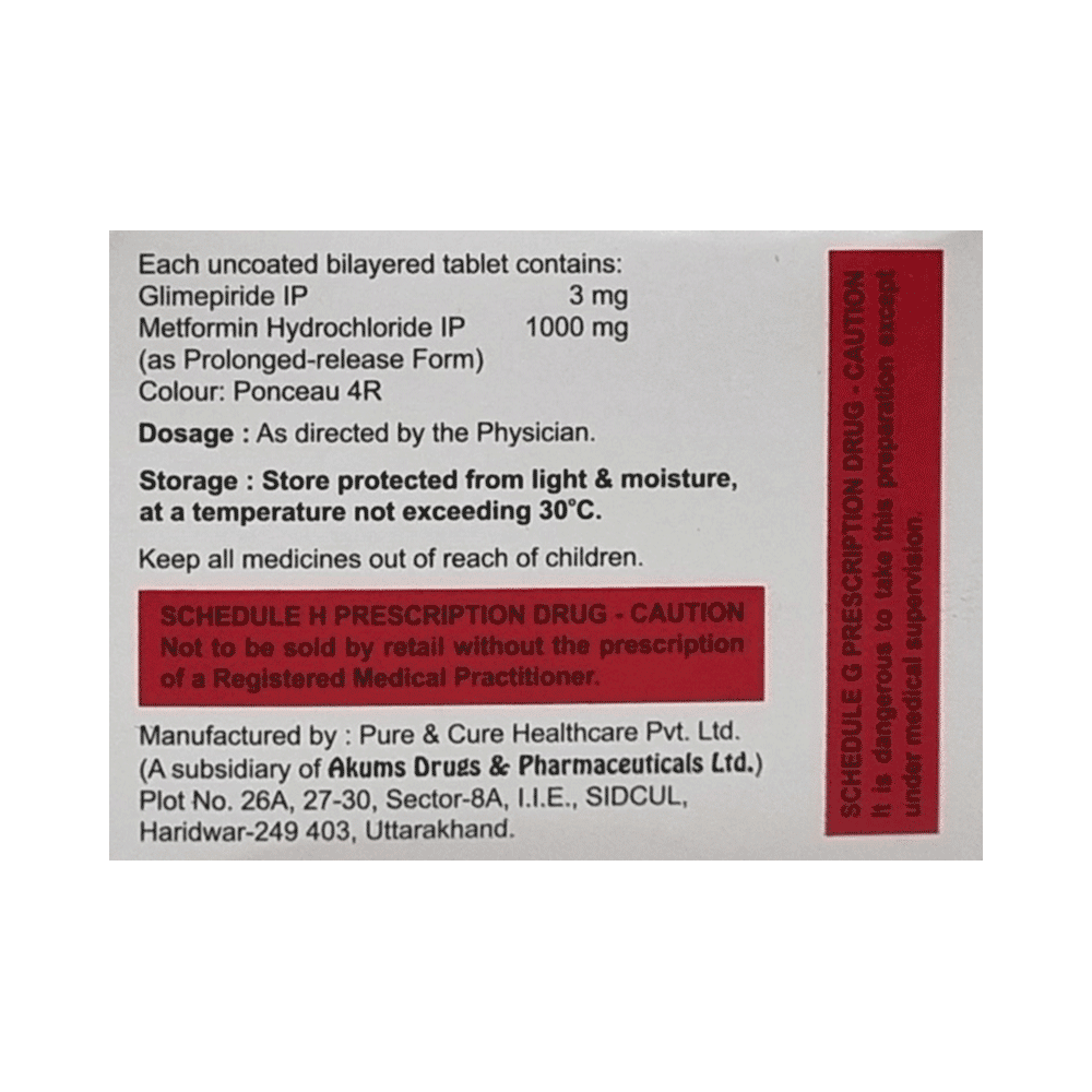 Switglim-M 3mg/1000mg Tablet PR - Image 2
