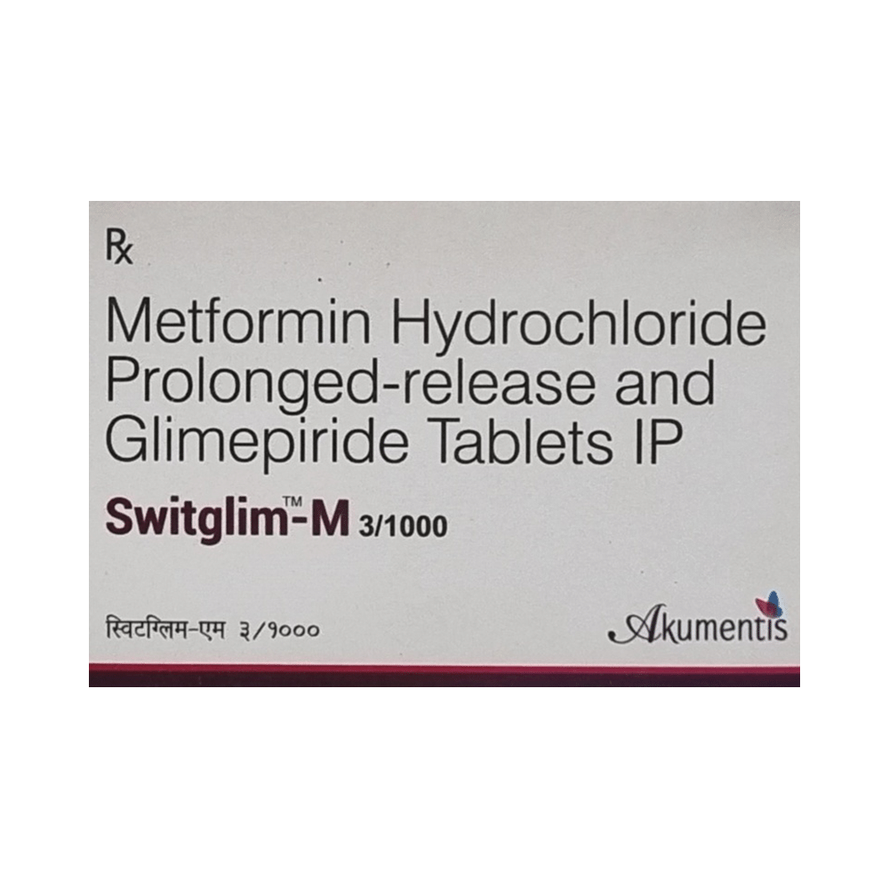 Switglim-M 3mg/1000mg Tablet PR