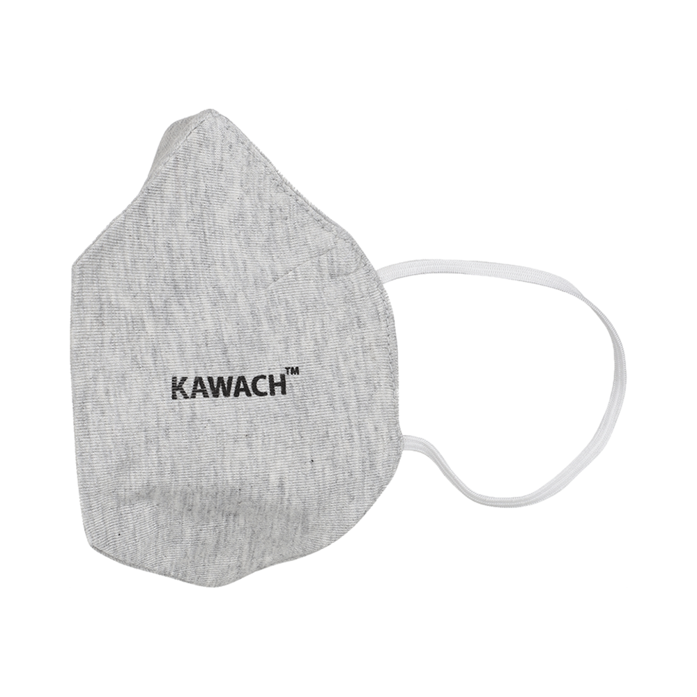 Kawach Anti Pollution Mask Grey - Image 1