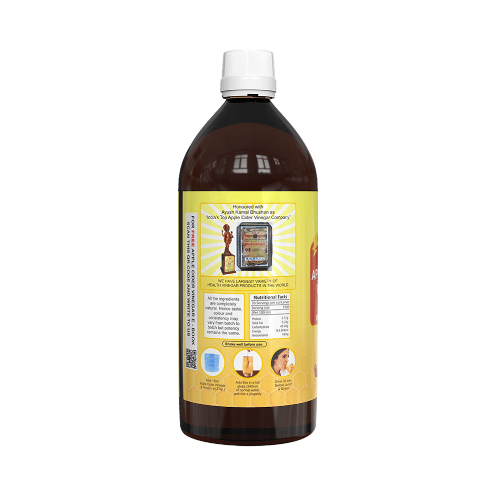 Dr. Patkar's Apple Cider Vinegar Honey with the Mother (500ml Each) - Image 2